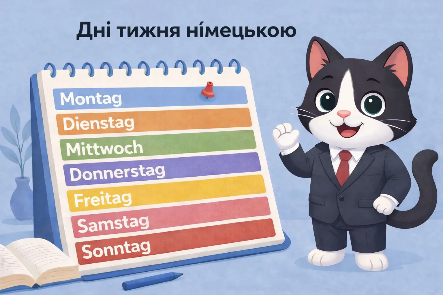 Дні тижня німецькою мовою